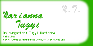 marianna tugyi business card